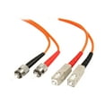 thumbnail image 1 of StarTech.com 1m Fiber Optic Cable - Multimode Duplex 62.5/125 - LSZH - ST/SC - OM1 - ST to SC Fiber Patch Cable (FIBSTSC1) - Network cable - ST multi-mode (M) to SC multi-mode (M) - 1 m - fiber optic - duplex - 62.5 / 125 micron, 1 of 2
