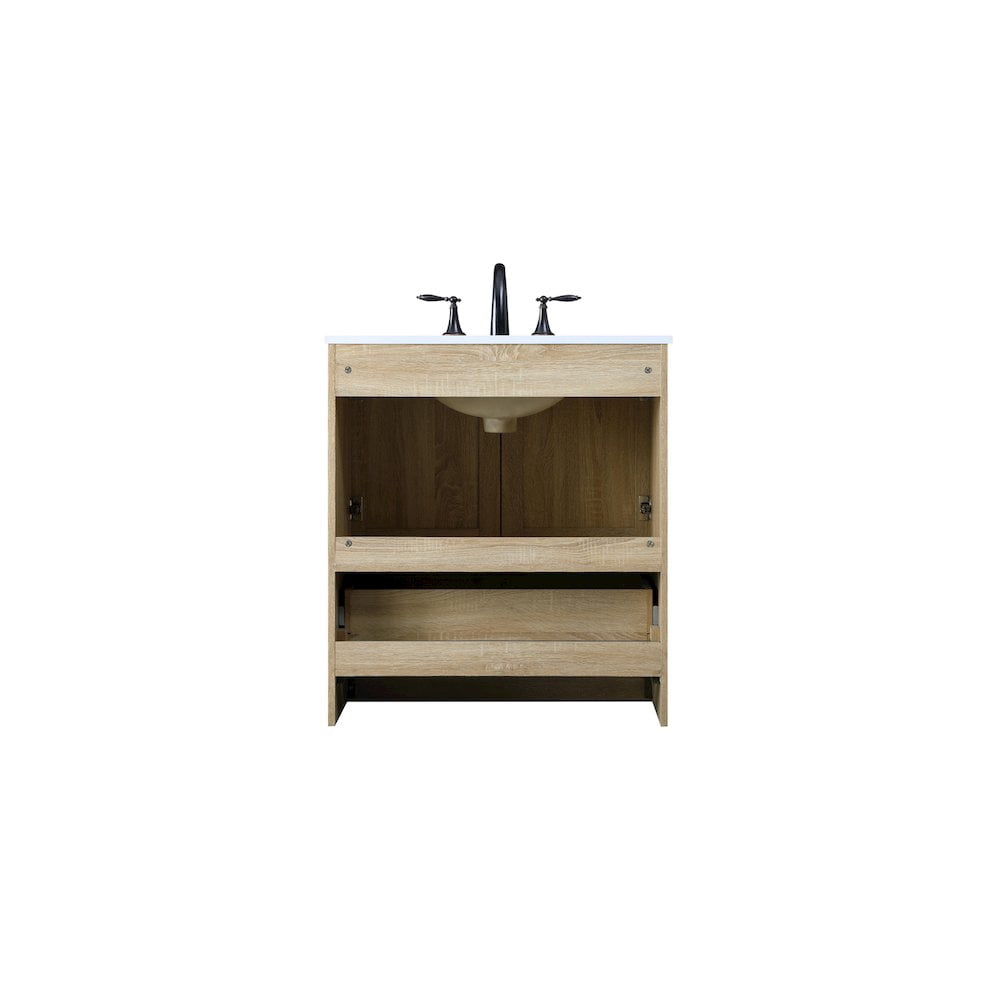 Elegant Kitchen and Bath 30 Inch Single Bathroom Vanity In Mango Wood