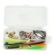 thumbnail image 1 of Kit de 45 anzuelos de pesca con caja de aparejos, anzuelo de cebo y eslabón giratorio para agua salada., 1 of 14