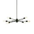 thumbnail image 3 of Dainolite 6 Light Horizontal Pendant, Espresso Finish, 3 of 3