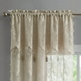 thumbnail image 4 of DecoSource - Set of 2 Extra Wide Room Divider Curtains - Total Width 216 inch - with Attached Valance and 10 Tassels. Floor to Ceiling Curtains 2 Panels 108" W x 100" L, Linen, 4 of 4