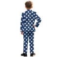 thumbnail image 5 of Whosucclay Star Pattern Blue, Breathable Polyester Fabric Boys Suit Single Button Design Elastic Waist Kids Formal Outfit for Wedding Ceremony Graduation, 5 of 10