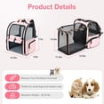 thumbnail image 4 of Large Cat Backpack Carrier Expandable Foldable Pet Carrier Backpack for Small Dogs Puppy Medium Cats Fit Up to 18 Lbs for Travel, 4 of 6
