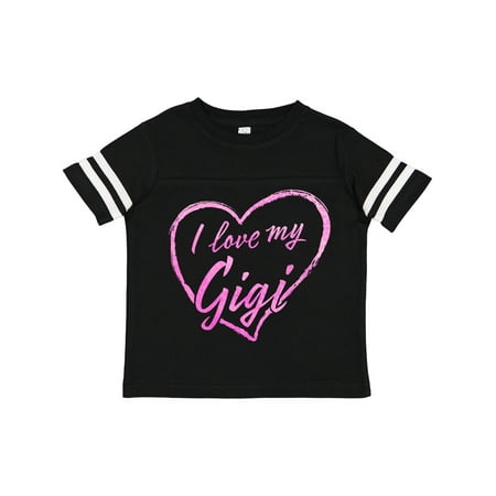 

Inktastic I Love My Gigi in Pink Chalk Heart Gift Toddler Boy or Toddler Girl T-Shirt