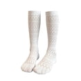 thumbnail image 4 of Jamsmile Womens Knee High Socks Knitted Thin Hollow Mesh Breathable Mid Calf Comfortable Soft Socks, 4 of 4
