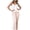 Khaki, variant on Womens Vest and Wide Leg Pants Set - Solid Color, Elastic Waist, Casual Elegant Style, Cotton Blends Polyester for Spring/Summer