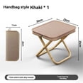 thumbnail image 4 of Tabouret Pliant Rouge Portable Style Sac à Main - Chaise d'Extérieur en Acier au Carbone Haute Résistance et Tissu Oxford 600D, Capacité de Charge 100-150 kg, Poids Léger 460 g, Soutien Stable en X pour le Camping, la Randonnée,, 4 of 6