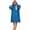 Royal Blue, variant on ALLEN & MATE 100% Cotton Hooded Surf Poncho Changing Robe - Quick Absorbent Changing Towel with Pocket for Surfing Men Women