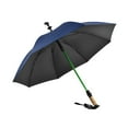 thumbnail image 2 of Paraguas de Bastón Bastones Bastón Marco Resistente a Prueba de Lluvia Paraguas de Muleta Paraguas de Lluvia para Hombres Mujeres Montañismo de Verano Azul oscuro, 2 of 10