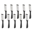 thumbnail image 1 of Foot File, Stainless Steel Professional Foot Scrubber Double Sided Compact 10pcs ABS Handle  For Remove Dead Skin, 1 of 8