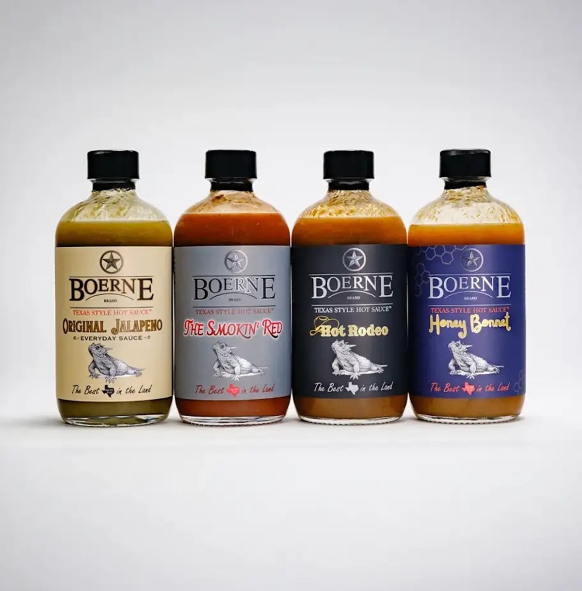(3 pack) Boerne Original Jalapeno SB Texas Style Hot Sauce Glass Bottle Vegan, Gluten Free, 8oz