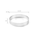thumbnail image 4 of Molde de anillo de pastel perforado 304, molde de acero inoxidable, modelo redondo de fijación, galleta Feliz Sencillez, 4 of 5
