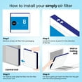 thumbnail image 4 of Simply by MervFilters 20x20x1 MERV 8 Air Filter, 6 Pack, 4 of 4