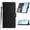 Black, variant on For Google Pixel 8 Flip Phone Case,Anti-Scratch Silk Fabric Pattern PU Leather Flip Cover,Flip Foldable Kickstabd,With Card Slots,Shockproof Anti-fall Non-Slip Wallet Phone Case,Blue
