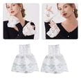 thumbnail image 2 of Breathable Lace Detachable Sleeve Wrist Cuffs Sleeves Multipurpose Arm Covers For Office Women Formal Event Daily Outfit, 2 of 9
