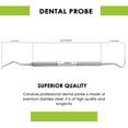 thumbnail image 3 of Dental Pick Double Ended Professional Dental Scraper Stainless Steel for Teeth Cleaning Hygiene Tool for Tartar and Plaque Remover, Teeth Cleaning at Home 2 PC, 3 of 8