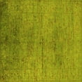thumbnail image 1 of Ahgly Company Indoor Square Oriental Yellow Industrial Area Rugs, 7' Square, 1 of 4