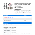 thumbnail image 2 of Ignition Coil Spark Plug and Wire Set 17 Piece - Compatible with 2000 - 2006 Chevy Tahoe 2001 2002 2003 2004 2005, 2 of 2