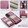 thumbnail image 3 of For Samsung Galaxy A37 A57 Case with Card Holder, Wallet Case for Women Men with RFID Blocking, Durable Leather Kickstand Magnetic Clasp Shockproof Phone Case, 3 of 11