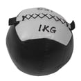 thumbnail image 2 of Bola de pared Ponderada, 2.2 lb Pu Cuero Bola de fitness blando de peso adecuado tanto para el gimnasio como para hogar, 2 of 7