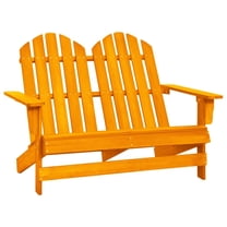 vidaXL 2-Seater Patio Adirondack Chair Solid Wood Fir Blue