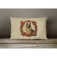thumbnail image 4 of Belgian Tervuren Christmas Flowers Throw Pillow 12 in x 16 in, 4 of 4