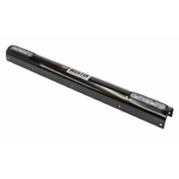 Westin Public Safety Bumper Push Bar Top Channel Cover 36-6015W2 For Westin Elite Series Bumper Push Bar; With 2 Whelen Light Mounting Holes; Powder Coated; Black; Steel