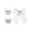 thumbnail image 3 of INSPIRE CHIC Women's Ribbon Rhinestone Pre-tied Bow Neck Tie Brooch for Shirts, 3 of 5