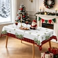 thumbnail image 4 of Nanqianyi Christmas Plaid Rectangle Tablecloth,52x70 Inch,Waterproof Stain Resistant Table Cover For Holiday Dinner Party, 4 of 7