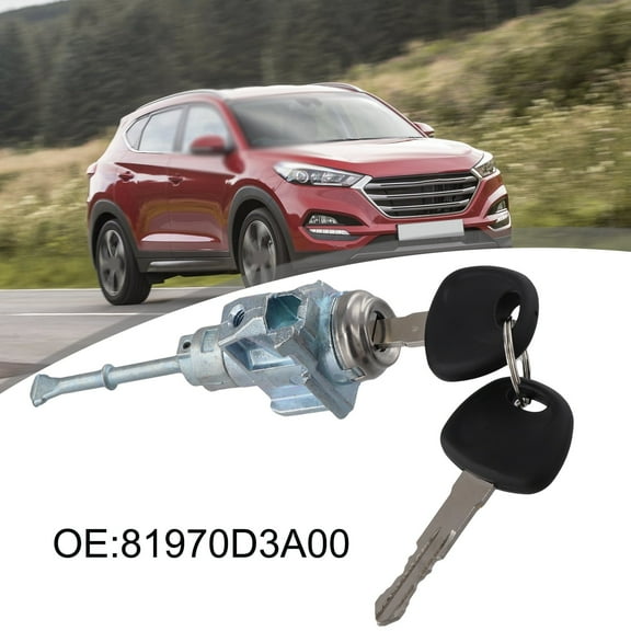 Door Lock Cylinder For Hyundai For Tucson 2016-2021 81970-D3A00 Replacement Key & Lock Cylinder Set Modification Accessories ﻿