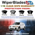 thumbnail image 2 of 2004 Mitsubishi Endeavor Beam Wiper Blades Wipers w/1yr Warranty (Set of 2), 2 of 5