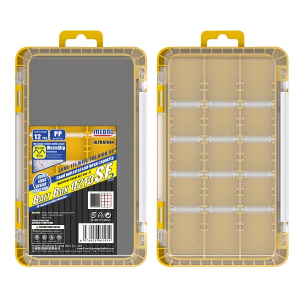 Caja Aparejos Pesca Almacenamiento Doble Capa Gran Capacidad Ajustable Impermeable para Al Aire Libre