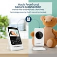 thumbnail image 3 of Babysense Compact Video Baby Monitor with Camera and Audio, Long Range, Room Temp, Night Vision, Two Way Talk, Lullabies, Model V24R, 3 of 7