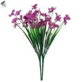 thumbnail image 3 of PULLIMORE 10 Bundles Artificial Flowers Plastic & Silk Fake Violet Flowers & Plants for Indoor Outdoor Decor (5 Colors), 3 of 9
