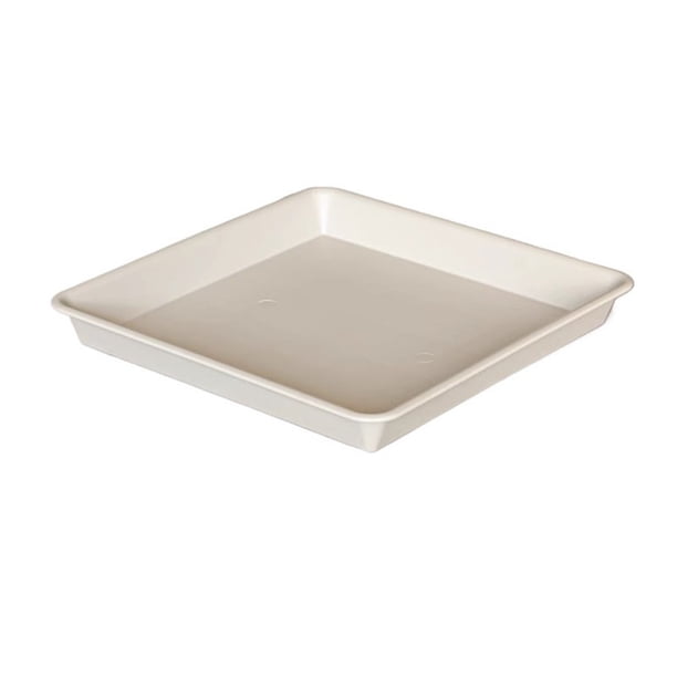 Platillos cuadrados for plantas, bandeja de goteo de resina for macetas, ideal for sala de estar y balcón.