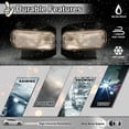 thumbnail image 2 of Fog Lights for 1999-2003 Ford F150 F-150/1999-2002 Ford Expedition (XL, XLT, Lariat Model Without STX ED), 2004 Ford F150 Heritage 1 Pair of Front Fog Lamp Replacement Clear Lens, 2 of 11