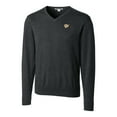 thumbnail image 2 of Men's Cutter & Buck Heather Charcoal West Virginia Mountaineers Lakemont Tri-Blend Big & Tall V-Neck Pullover Sweater, 2 of 3