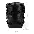 thumbnail image 4 of 8L Yellow Motorcycle Bumper Frame Bag - IPX-7 Waterproof PVC & Polyester Saddlebag with Adjustable Shoulder Strap, Seamless Sealing, Buckle & Hook Mounting, 37x19x10cm, Blank No Logo Design, Water, 4 of 6