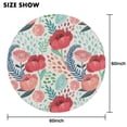 thumbnail image 7 of Round Floral Rose Tablecloth -Linen Fabric Table Cloth - Washable Reusable Table Cover with Dust-Proof Wrinkle Resistant for Restaurant, Picnic, Indoor and Outdoor Dining 60 Inch X 60 Inch, 7 of 7