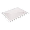 thumbnail image 3 of Icon Skylight 01858 4 Inch High Bubble Type Dome; Rectangular; For 30 Inch Length x 22 Inch Width Opening; 34 Inch Length x 26 Inch Width Flange; Clear; Polycarbonate; Without Blind; Single, 3 of 4