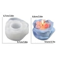 thumbnail image 3 of Candlestick Resin Molds 3D Rose Flower Candle Holder Molds Flowerpots Silicone Mold Epoxy Resin Casting Mold DIYs Crafts, 3 of 4
