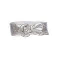 thumbnail image 1 of Women's Wide High Waist Metallic Crack Print Tapered Sash Belt, 1 of 2