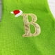 thumbnail image 4 of Xiao Hua 1 media navideña con monograma y letra (B), 18,5 pulgadas, grande, tejida, verde, peluda, con letras navideñas, personalizada, para Navidad, B, 4 of 4