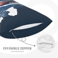 thumbnail image 5 of Naloa Shark Pillowcase, Throw Pillowcase, Wrinkle-Free, Stain-Resistant with Hidden Zipper for Bedroom Sofa - 20"x30", 5 of 9