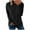 Black, variant on Long Sleeve Shirts for Women Trendy Patchwork Crew Neck Tunic Tops Loose Casual Work Blouses