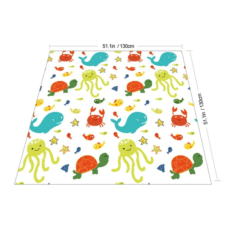 Splat Mat for Under High Chair/Arts/Crafts, WOMUMON 51 Waterproof Spill Mat  Washable Non-Slip Floor Protector Splash Mat, Messy Mat and Table Cloth :  : Home & Kitchen