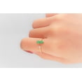 thumbnail image 2 of Gin & Grace 14KT YG Natural Emerald and diamond accent Ring, 2 of 6