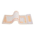 thumbnail image 3 of Teclado de silicona 107 teclas 2,4G inalámbrico USB plegable impermeable a prueba de polvo teclado silencioso de dos colores para PC portátil, 3 of 8
