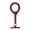 Claret, variant on Phone Security Strap With 360 Degree Rotate Hook & Cushioned Finger Sleeve for Comfortable Extended Use