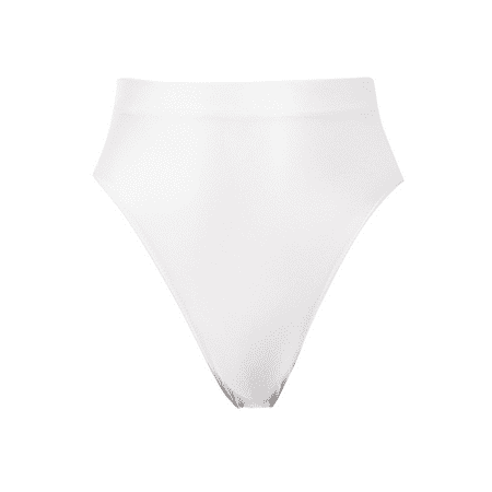 Fulorrnie Underwear for Women High Waisted Seamless Comfort Breathable Panties Thong Stretchable Banded Waist Elastic Panty  White  M